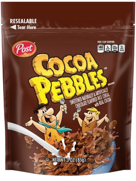 Post Cocoa Pebbles Cereal, 3 oz.