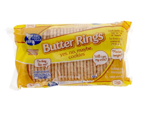 Lil Dutch Maid Butter Ring Cookies, 11.5 oz. Packs.