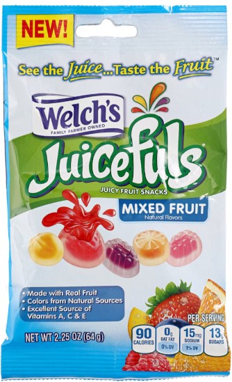 Welch’s Juicefuls Fruit Snacks - Mixed Fruit, 2.2 oz.