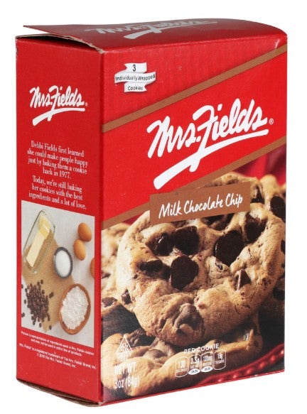 Mrs. Fields Milk Chocolate Chip Cookies, 3 oz.