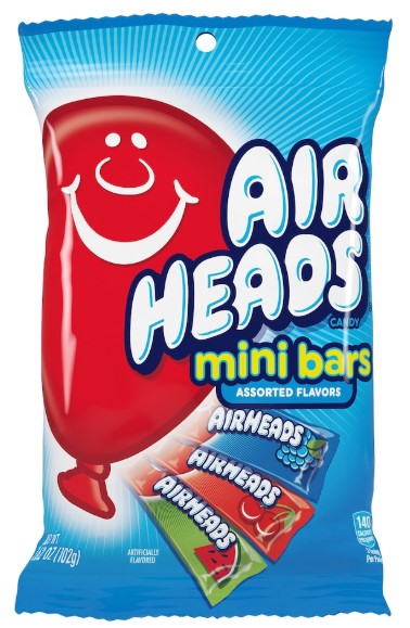 Airheads Assorted Mini Candy Bars, 3.62 oz. Packs