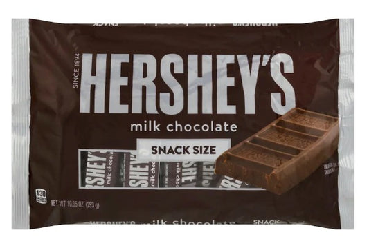 Hershey’s Milk Chocolate Candy Bars - Snack Size, 10.3-oz. Bag