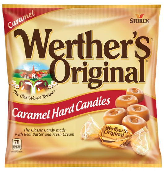 Werther's Original Caramel Hard Candies, 2.65-oz. Bags