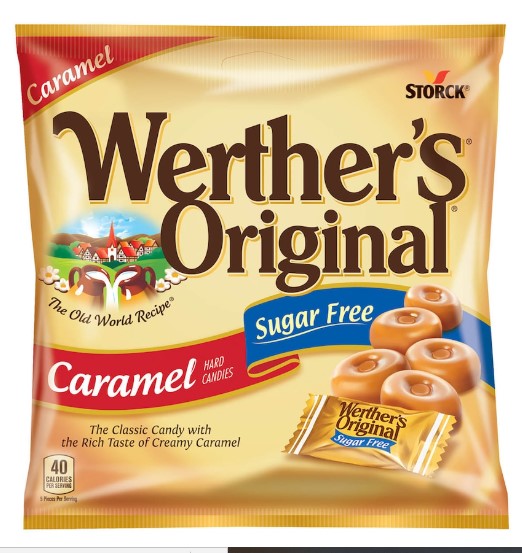 Werther's Originals Sugar-Free Hard Candies, 1.46-oz. Bags