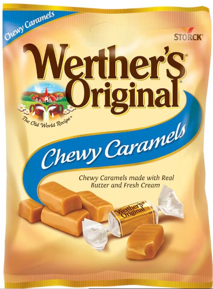 Werther's Original Chewy Caramel Candies, 2.4 oz. Bags