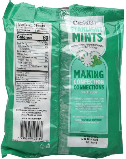 Starlight Spearmint Candy, 12 oz. Bag