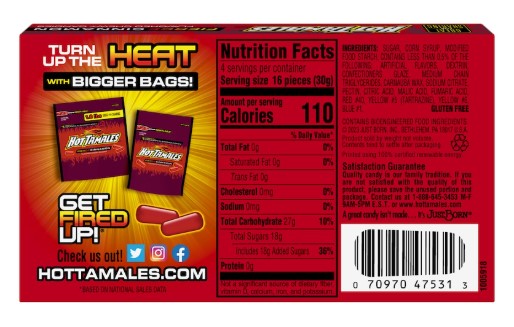 Hot Tamales Cinnamon Candy, 4.25 oz.