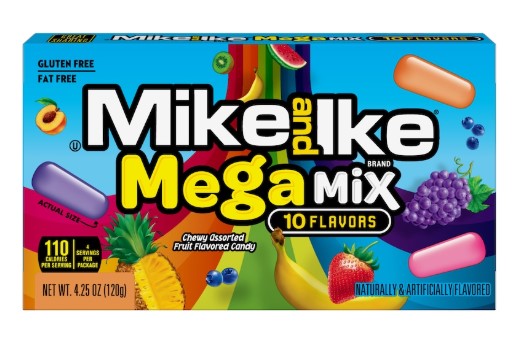 Mike and Ike Candy - Mega Mix, 4.25 oz.