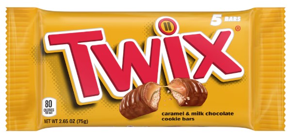 Twix Fun Size Caramel Chocolate Cookie Candy Bar, 2.65 oz, 5-ct. Pack