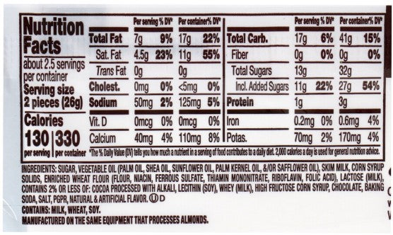 Hershey’s Cookies 'n' Creme Snack Size, Candy Bars, 2.25 oz, 5 ct.