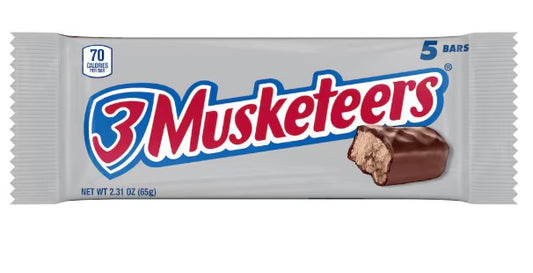 3 Musketeers Fun Size Milk Chocolate Candy Bars, 2.31 oz, 5-ct. Pack