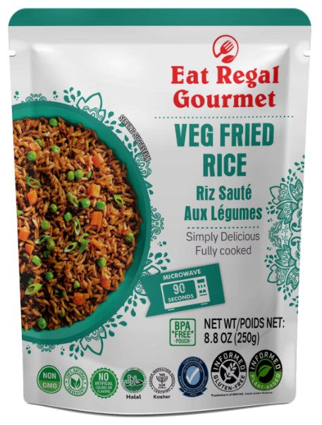 Eat Regal Ready To Eat Veg Fried Rice, 8.8-oz. Pouch