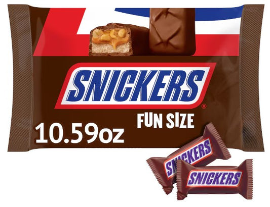 Snickers Fun-Size Original Chocolate Candy Bars, 10.59-oz. Bag