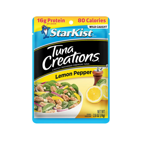 StarKist Tuna Creations, Lemon Pepper, 2.6 oz Pouch