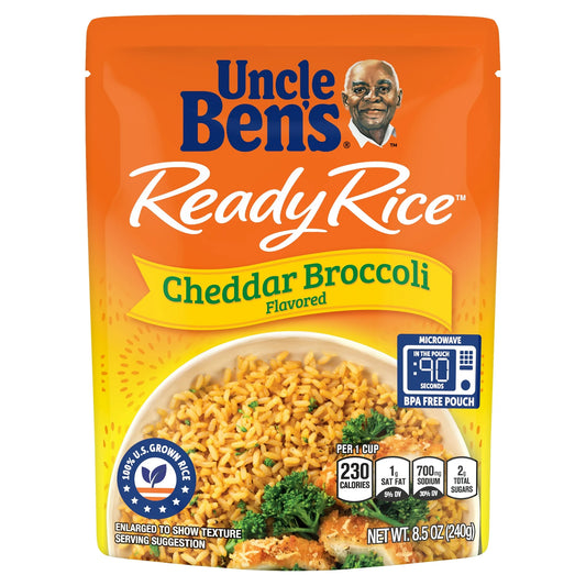 Uncle Ben's Ready Rice Cheddar Broccoli Flavored Rice, 8.5 oz