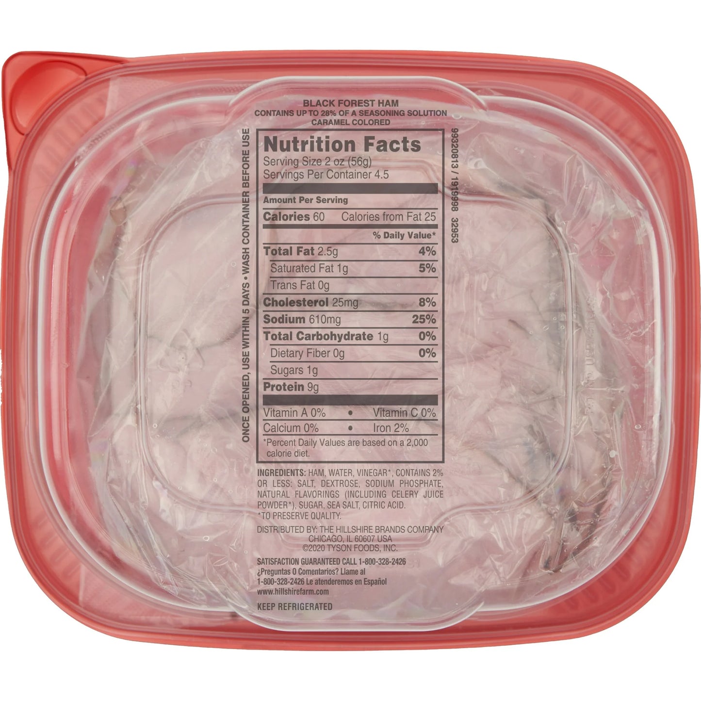 Hillshire Farm, Ultra-Thin, Honey Ham, 9 oz Tub