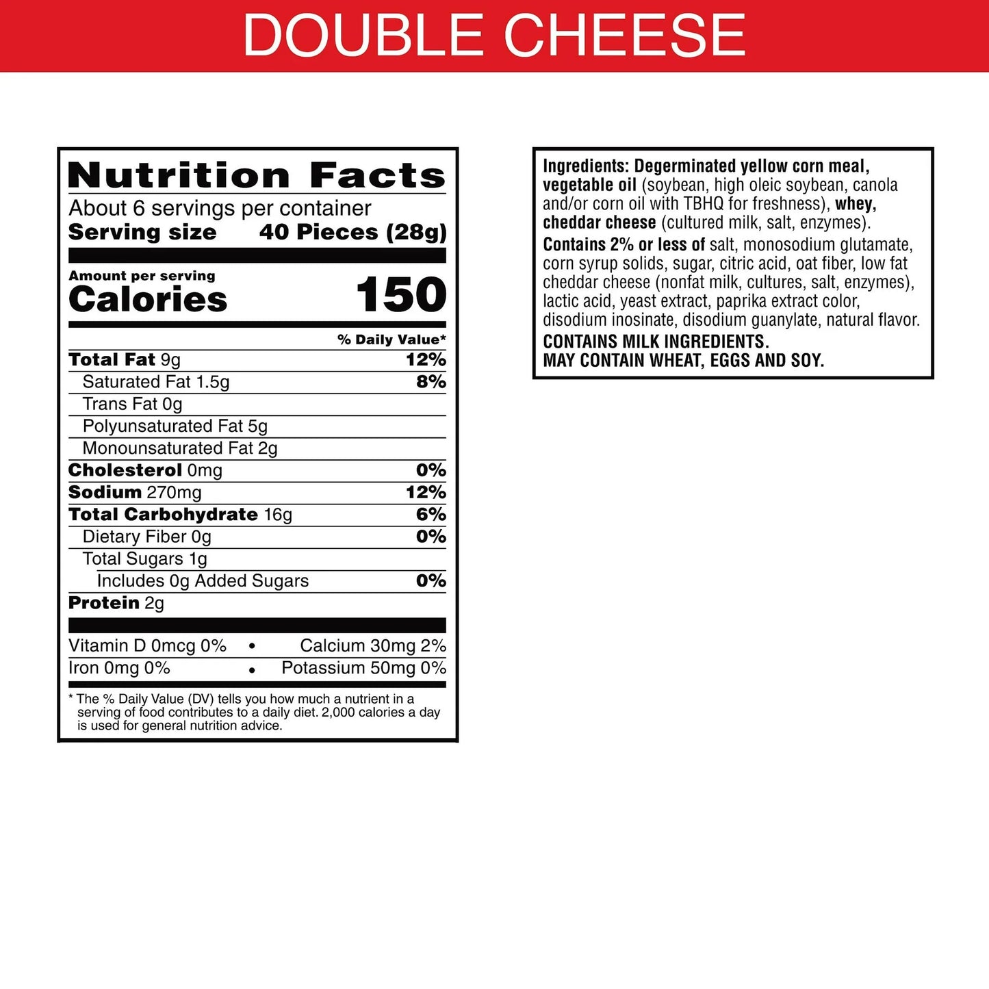 Cheez-It Puff'd Double Cheese Cheesy Baked Snacks, Puffed Snack Crackers, 5.75 oz