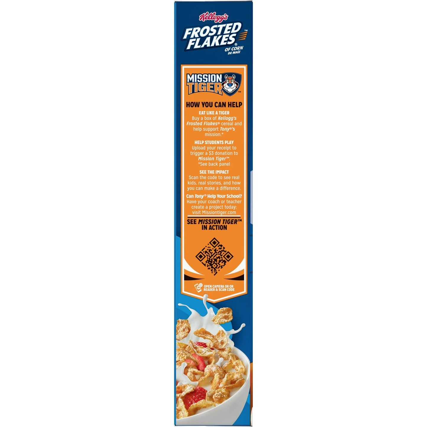 Kellogg's Frosted Flakes Breakfast Cereal, Kids Cereal, Family Breakfast, Original, 12oz Box (1 Box)