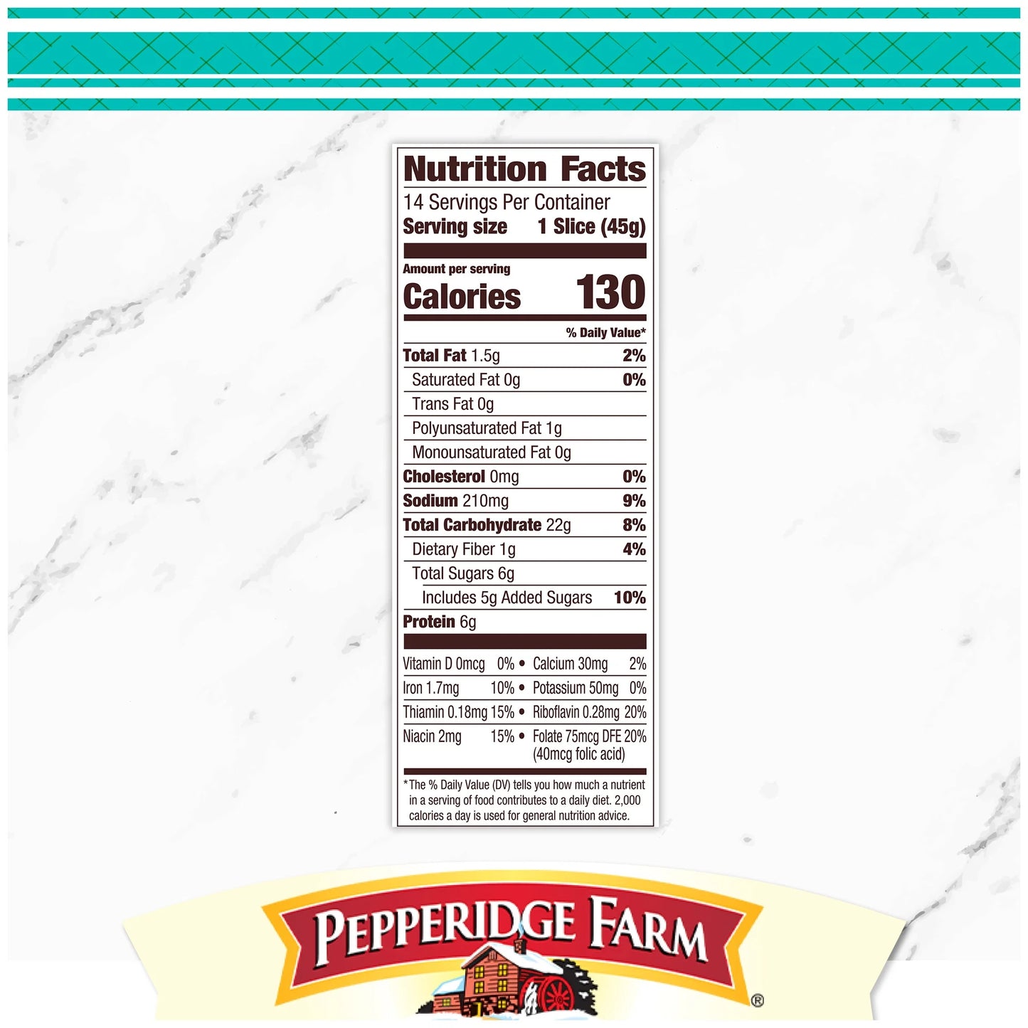 Pepperidge Farm Farmhouse Sweet Hawaiian Bread, 22 oz Loaf