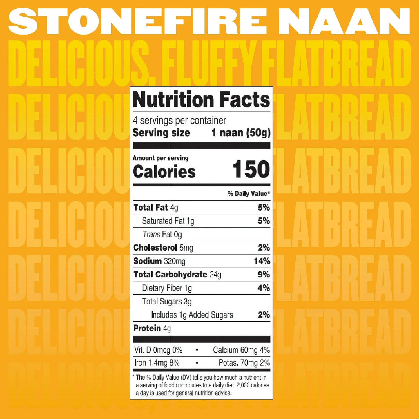 Stonefire Original Mini Naan, 7.05 oz, 4 Count