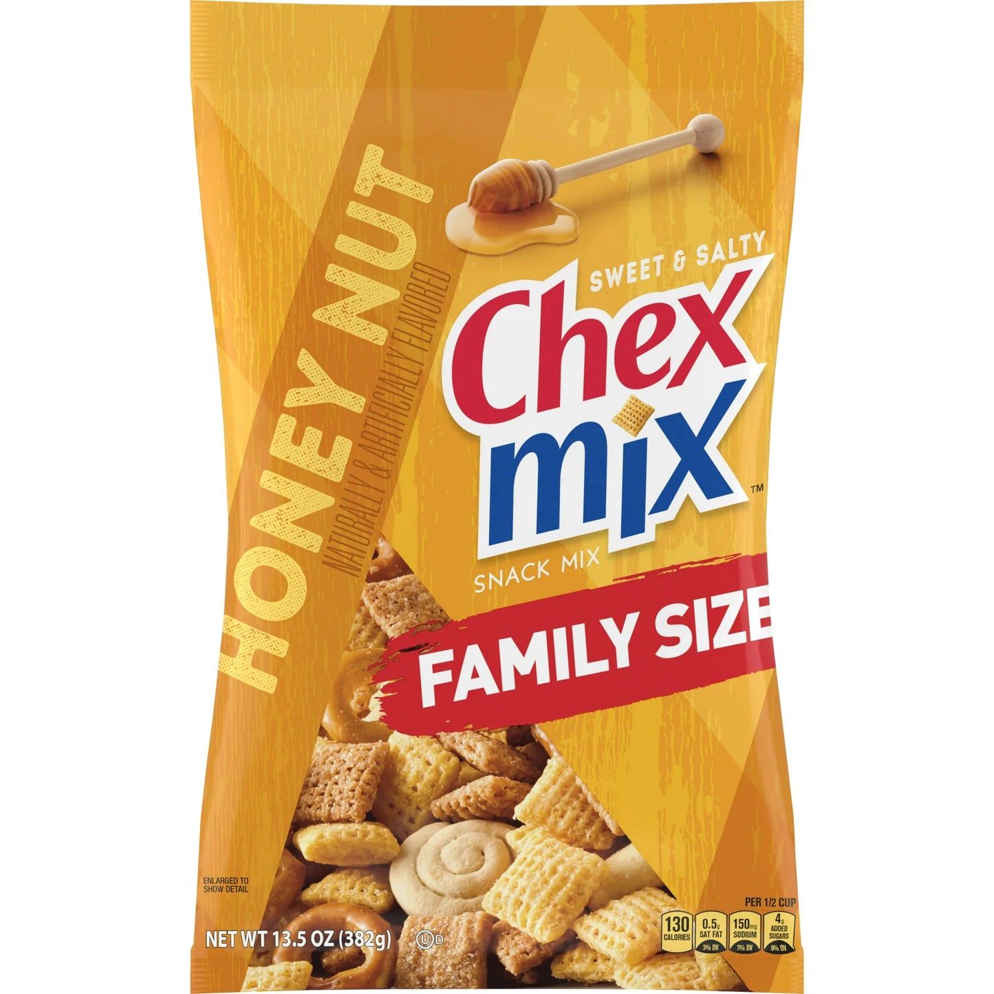 Chex Mix Sweet and Salty Honey Nut Snack Mix, Family Size, 13.5 oz