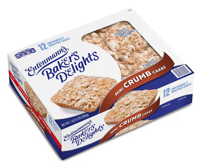 Entenmann’s Mini Crumb Cake, 1 Lb 8.5oz (12pack)