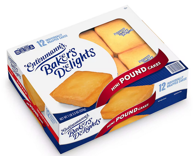 Entenmanns Mini Pound Cake-12-ct, 1 lb 2.5oz