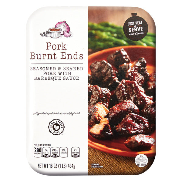 Park Street Deli Fully Cooked Pork Burnt Ends in BBQ Sauce 16 OZ