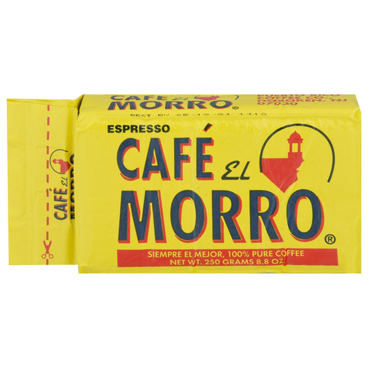 Cafe El Morro Espresso Coffee, 100% Pure 8.8oz