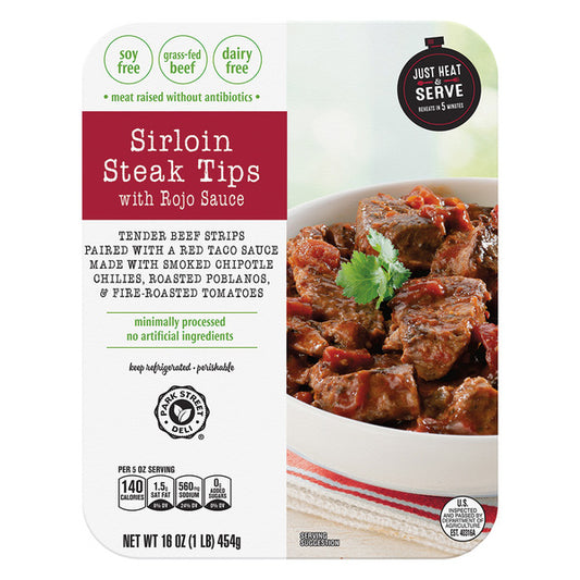 Park Street Deli Sirloin Steak Tips With Rojo Sauce, 16OZ