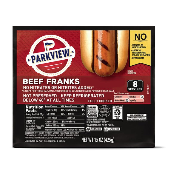 Parkview Uncured Beef Franks,15oz