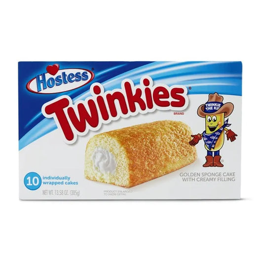 HOSTESS TWINKIES, Creamy Golden Sponge Cake, Individually Wrapped, 10 Count 14 oz