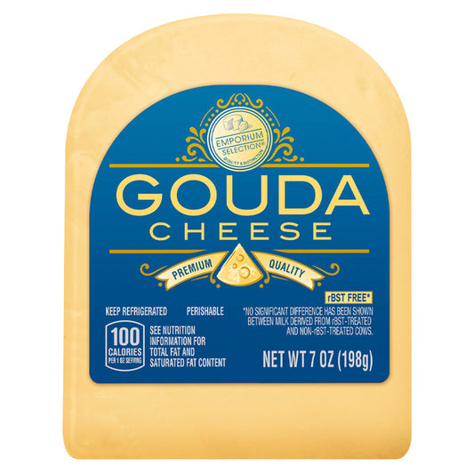 Emporium Selection Gouda Cheese Wedge, 7oz