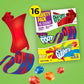 Fruit Roll-Ups, Fruit by the Foot, Gushers, Snacks Variety Pack, 5oz 16 ct